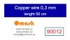 Omask 90012 Copper wire 0,3 mm lenght 50 cm